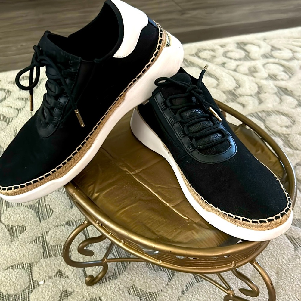 Michael Kors Finch Canvas & Leather Lace-Up Sneakers 9.5M us